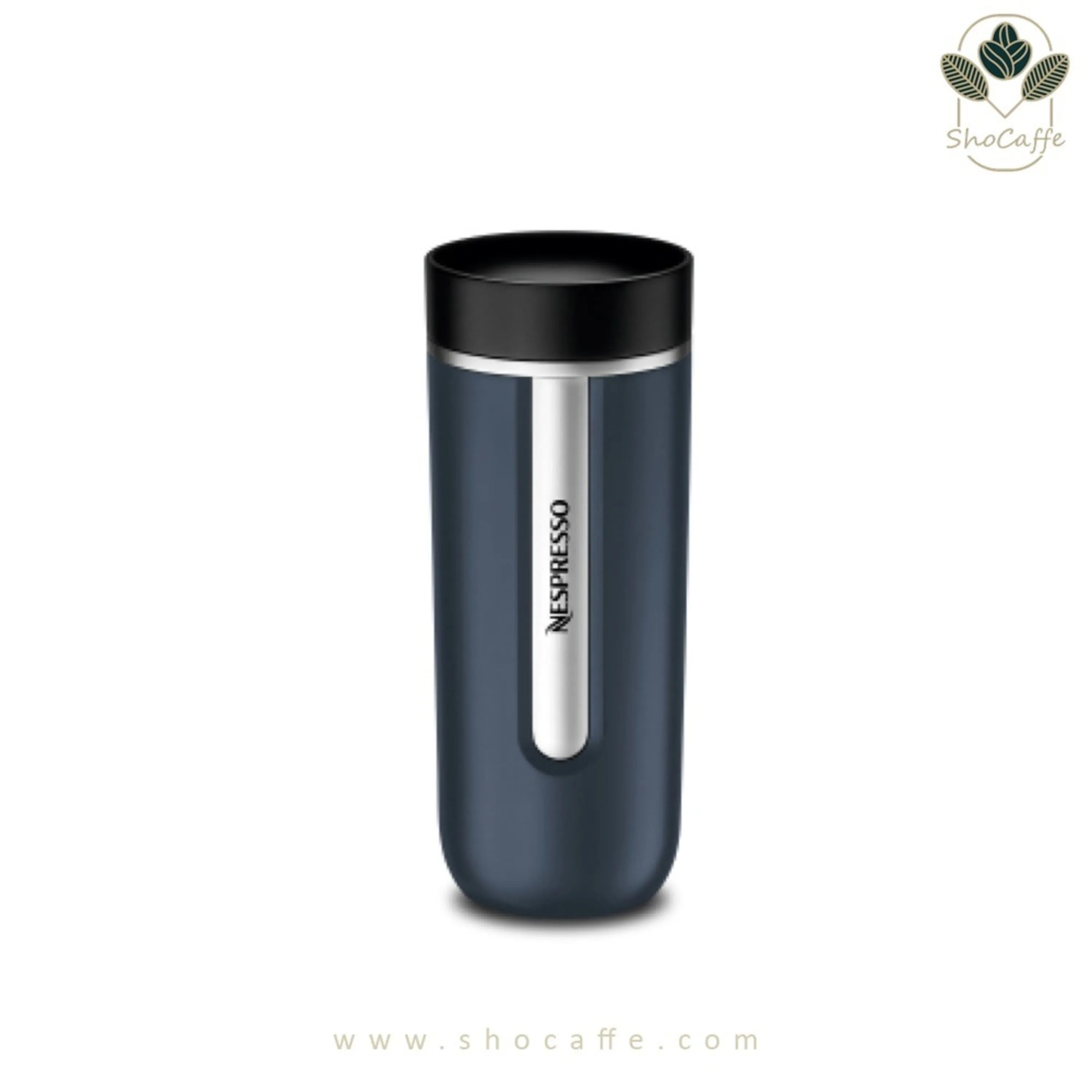 تراول ماگ نسپرسو مدل نوماد سایز بزرگ سورمه ای Nomad-ظرفیت 540 میلی لیتر